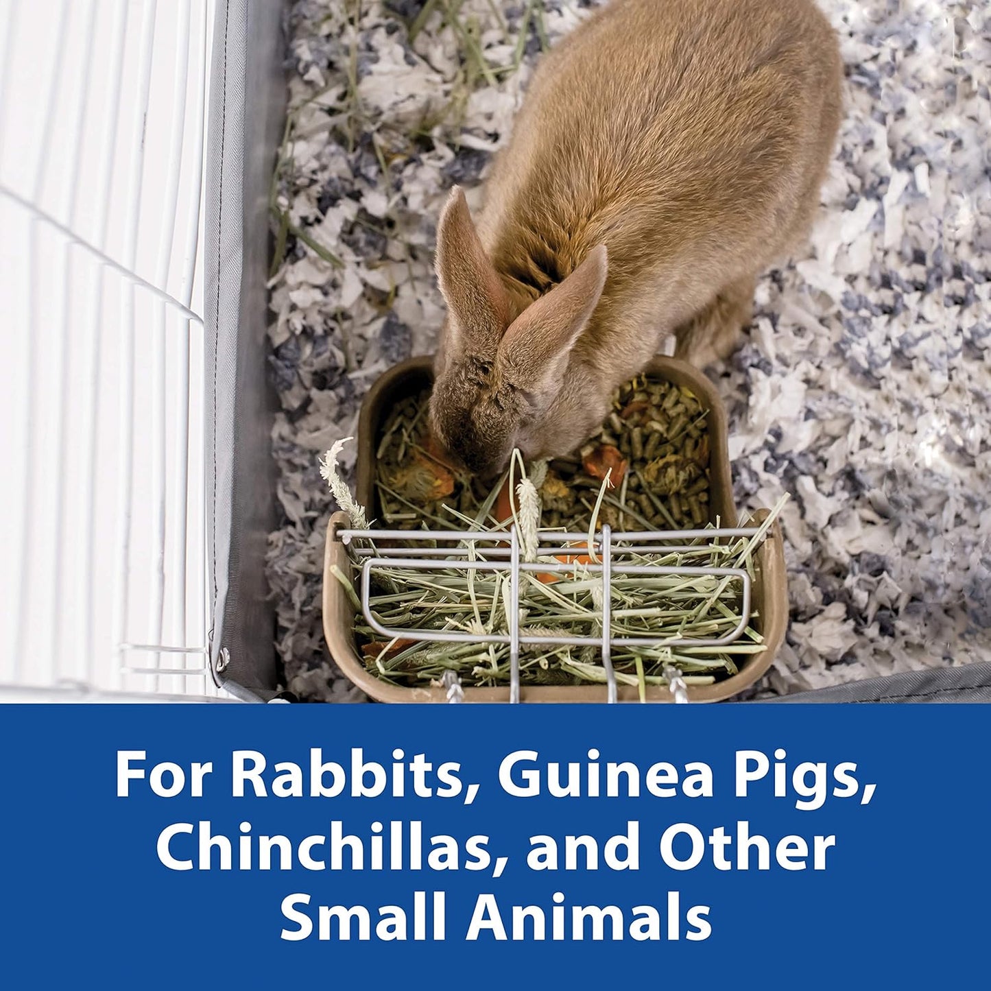 Kaytee Hay & Food Bin with Quick Locks Small Animal Feeder