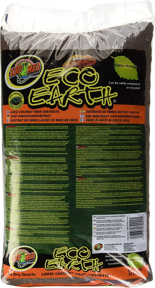 Zoo Med Eco Earth Loose Coconut Fiber Substrate - 24 Quarts