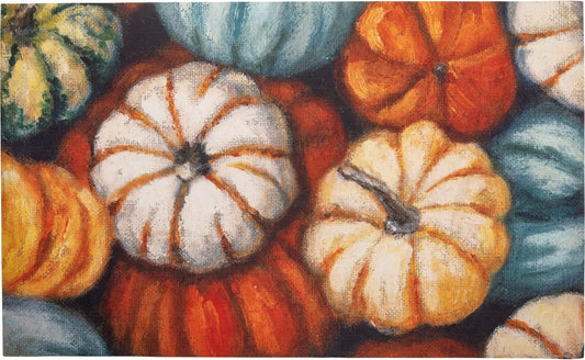 Primitives by Kathy Fall Pumpkin Rug- Indoor/Outdoor