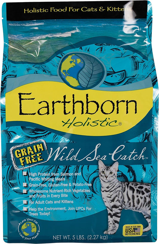 Earthborn Holistic Grain Free Wild Sea Catch Feline Dry Cat Food - 5 lbs