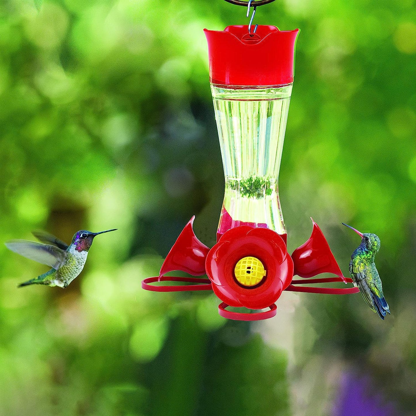 Perky Pet Clear Pinch Waist Glass Hummingbird Feeder - 8 oz