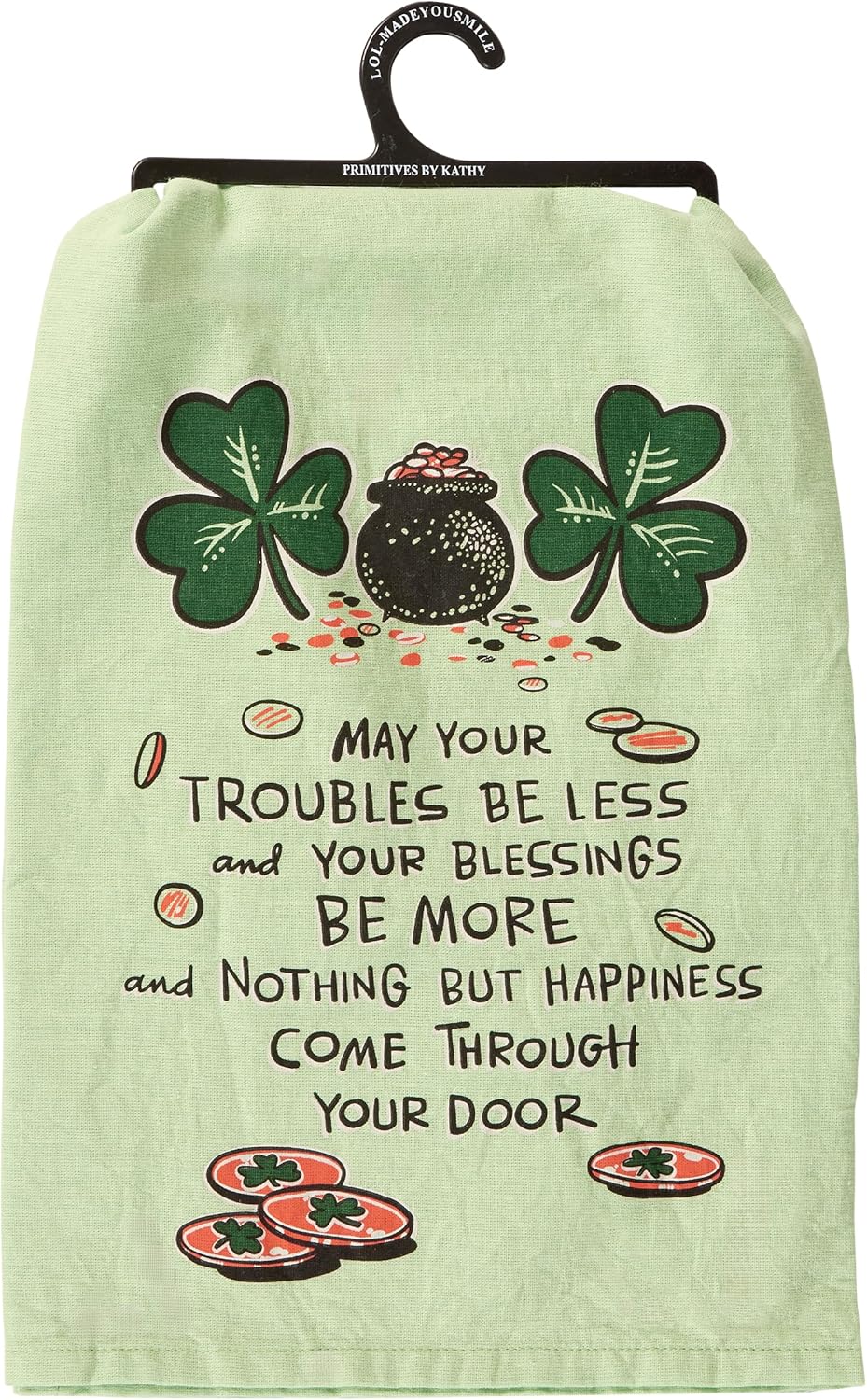 Primitives by Kathy Irish Blessing Kitchen Towel - 28" x 28"