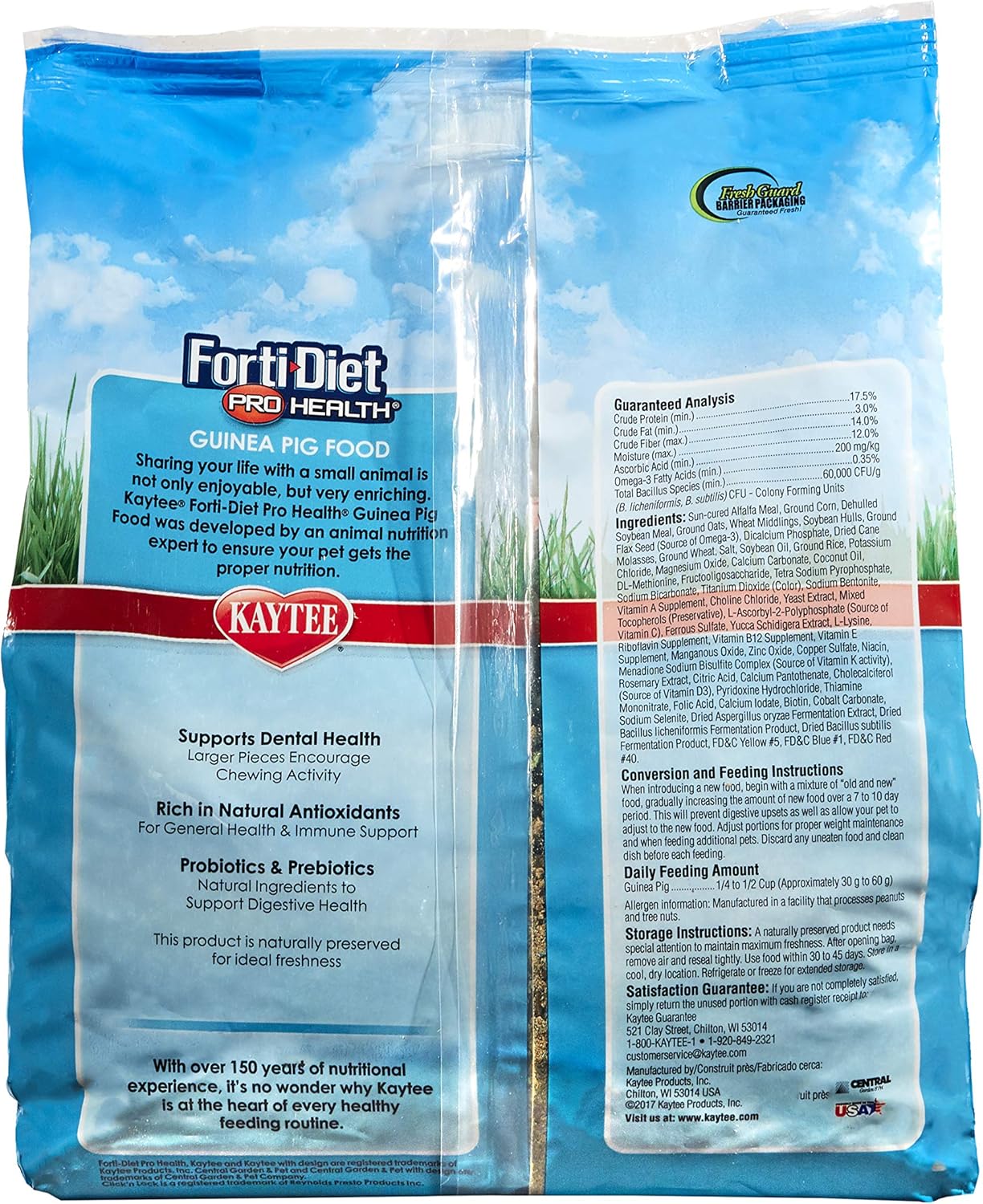 Kaytee Forti-Diet Pro Health Guinea Pig Food- 5lb