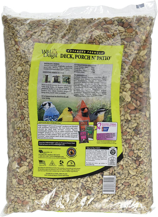 Wild Delight Deck, Porch N' Patio Wild Bird Food, 5lbs