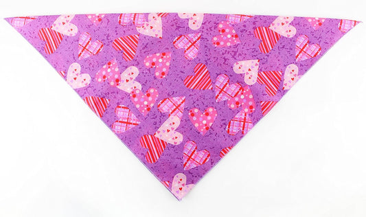 Midlee Valentine's Day Hearts Dog Bandana