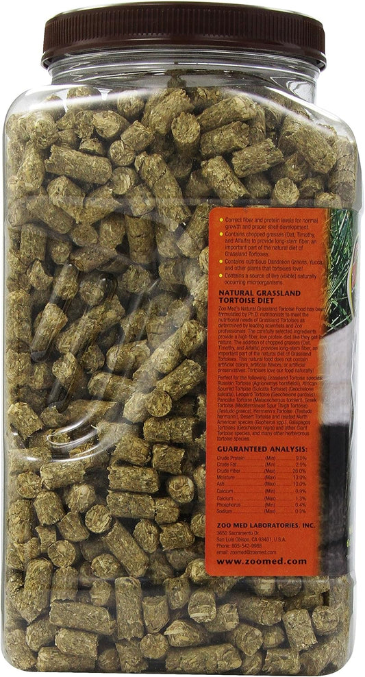 Zoo Med Natural Grassland Tortoise Food - 60 oz