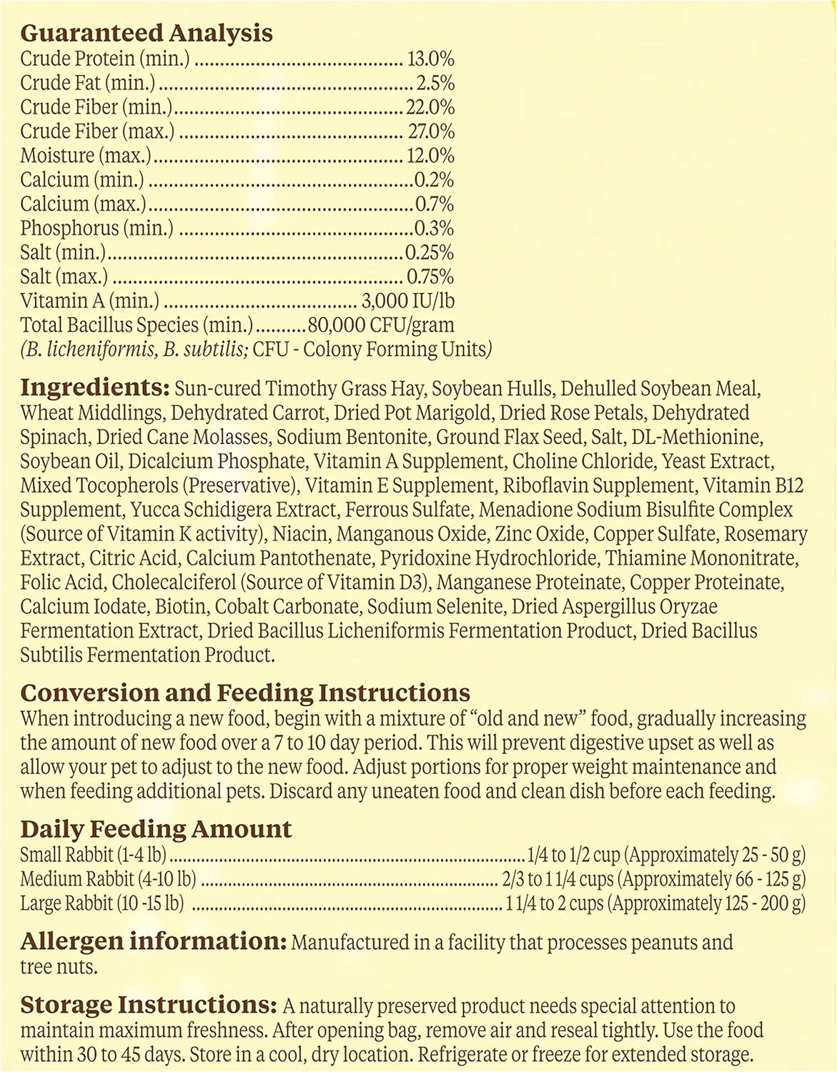 Kaytee Food From The Wild Rabbit Food - 4 lbs