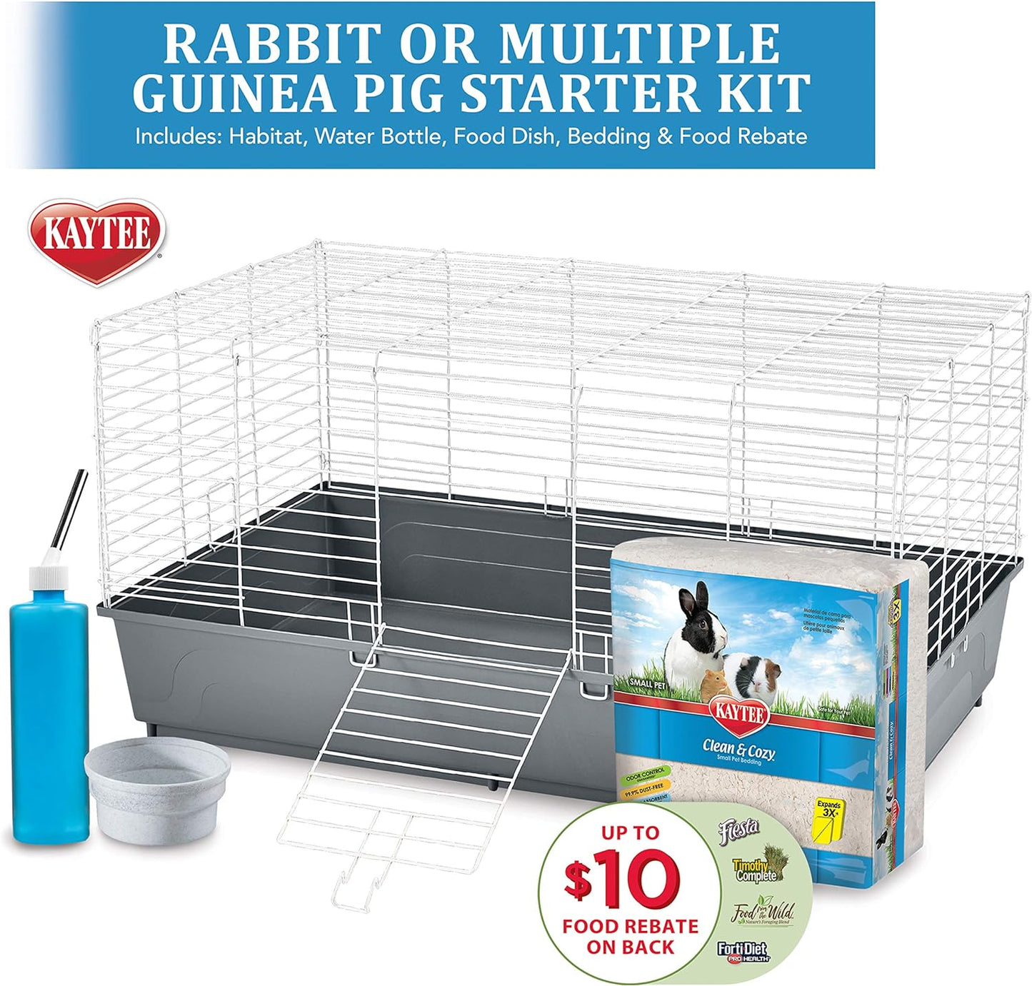 Kaytee My First Home Rabbit or Multiple Guinea Pig Starter Kit - DS