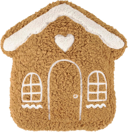 Primitives by Kathy Gingerbread House Shaped Pillow