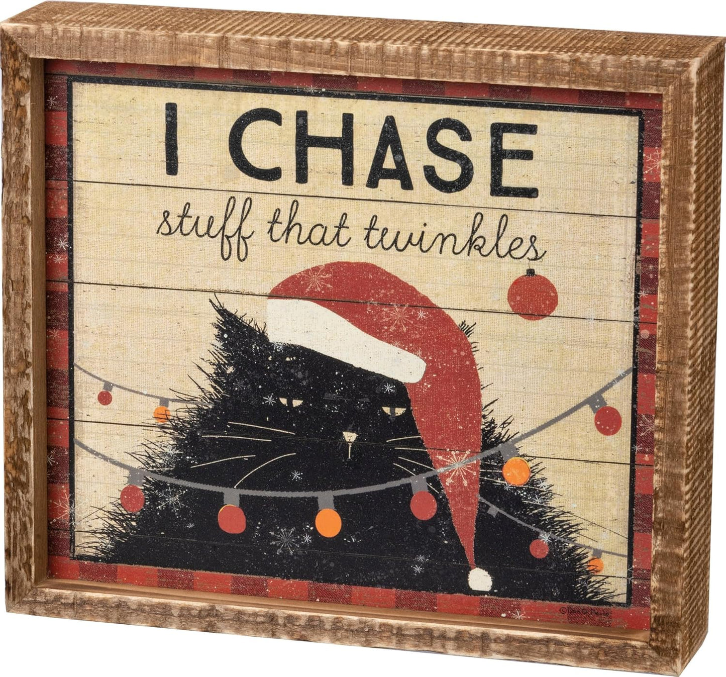 Primitives by Kathy I Chase Stuff That Twinkles Inset Box Sign
