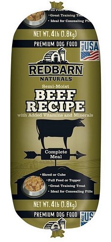 Red Barn Beef Dog Food Roll 4Lb