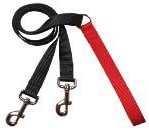 4-Configuration Training Leash ONLY, Works with the Freedom No Pull Harness, 1"" Wide Black w/red handle