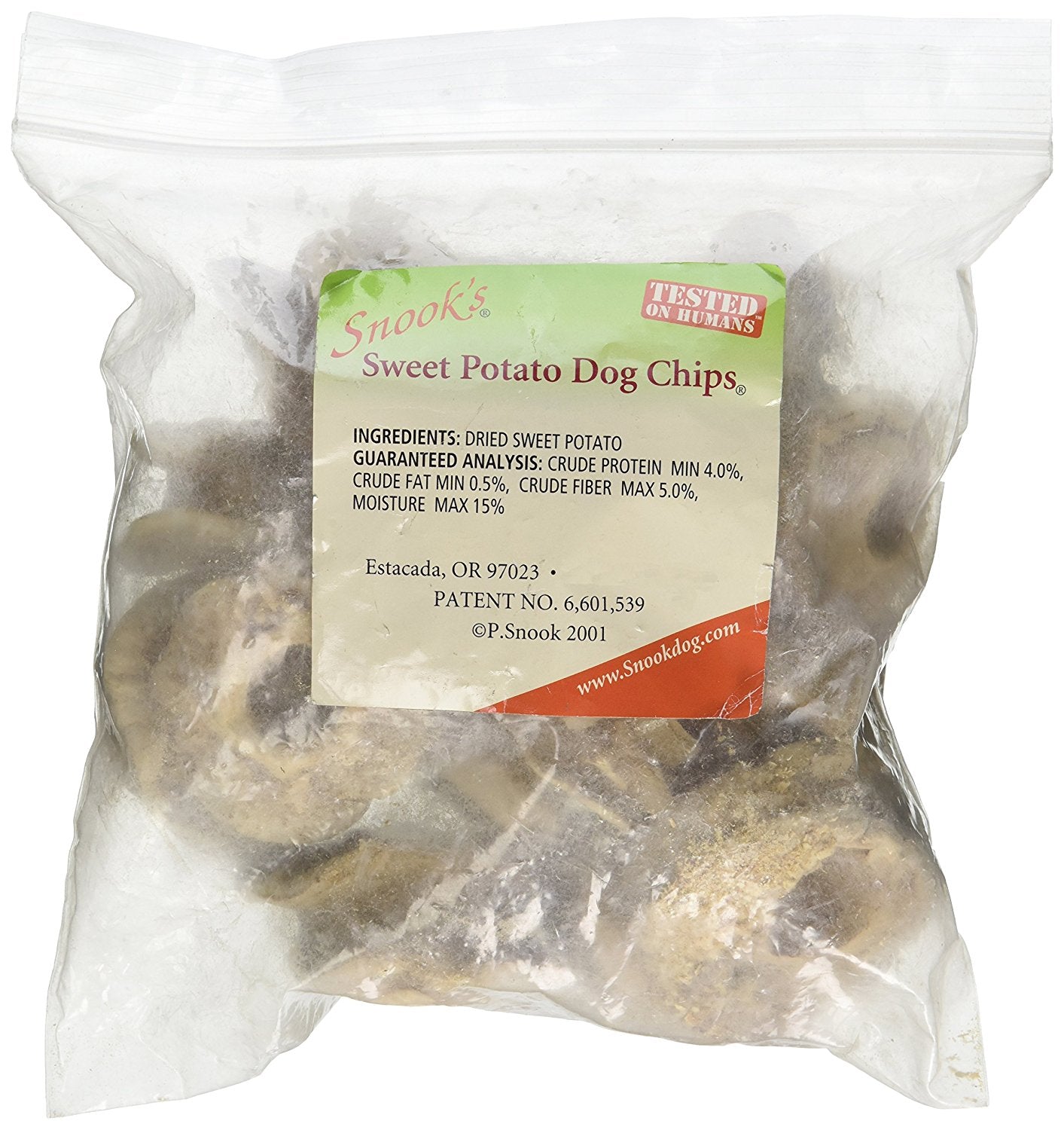 Snook's Sweet Potato Chips for Dogs 1 Pound Bag