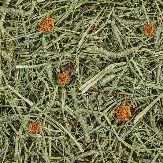 Kaytee Timothy Hay Plus Marigolds for Guinea Pigs, Rabbits & Other Small Animals - 24 oz