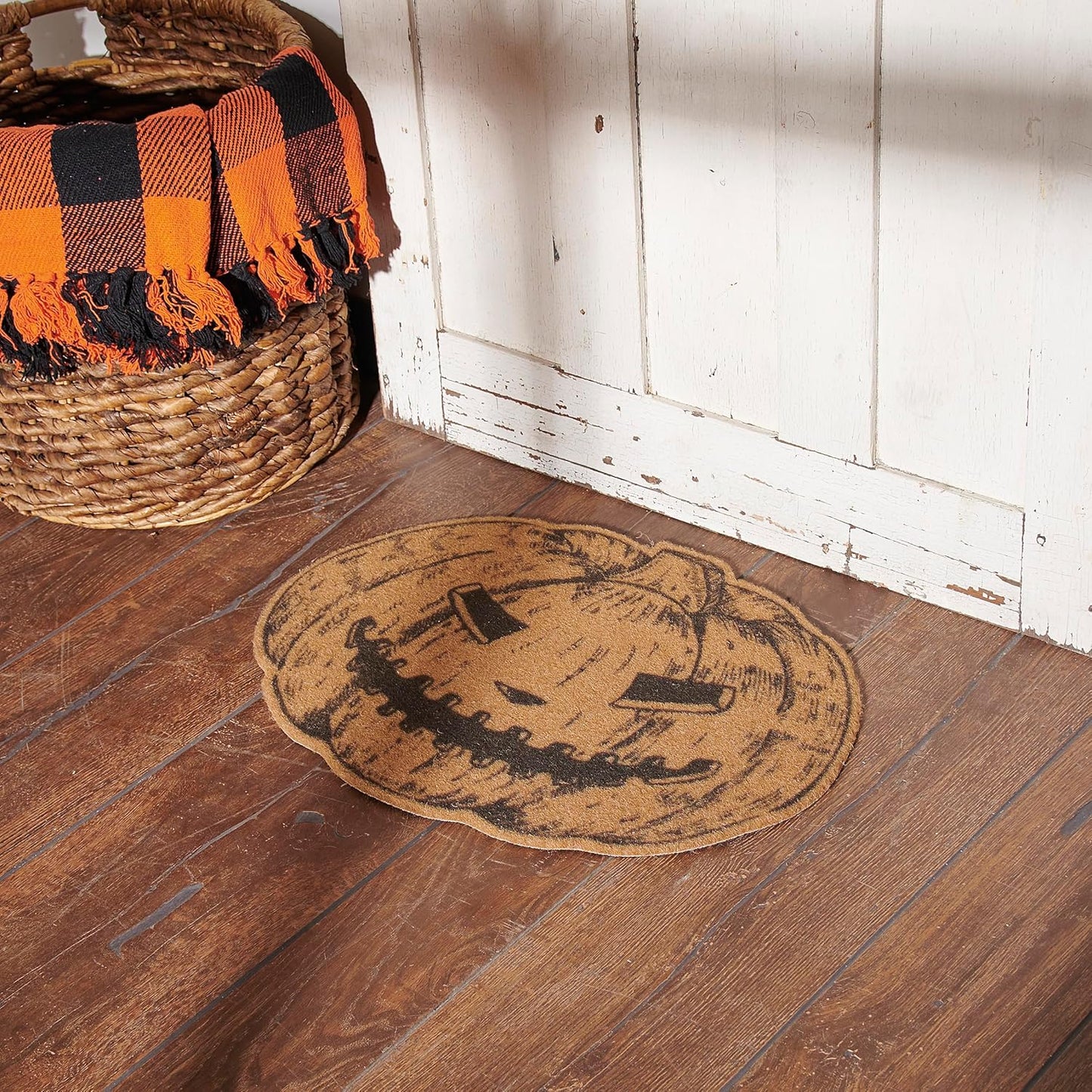 Primitives by Kathy Rug - Jack O'Lantern Rug- Indoor/Outdoor