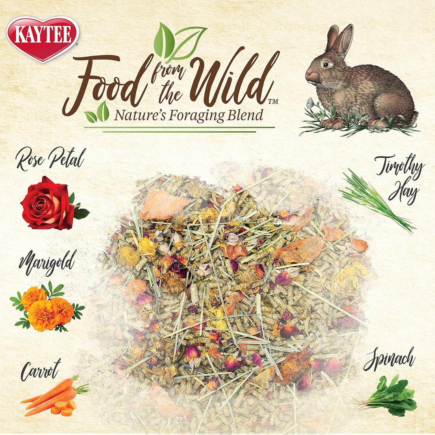 Kaytee Food From The Wild Rabbit Food - 4 lbs
