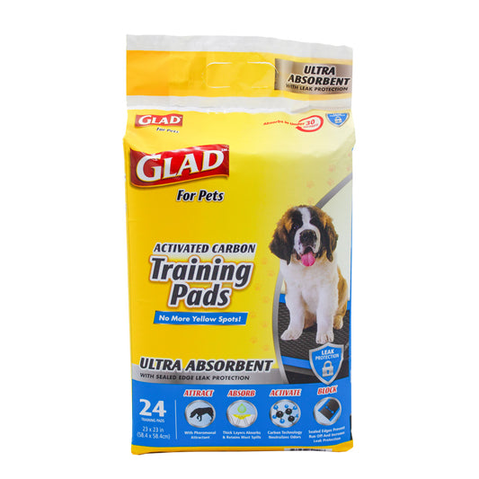 Glad for Pets Ultra-Absorbent Activated Carbon Training Pads - 24 Count