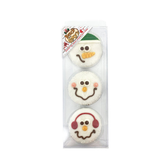 Bosco & Roxy Snowmen Dog Treat Cookies- 6pk