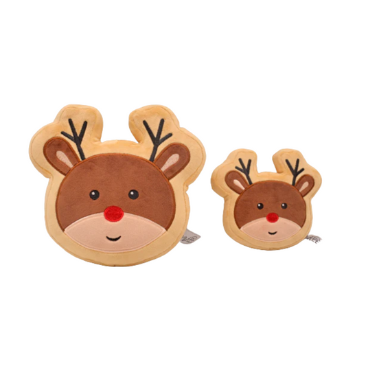 Midlee Reindeer Sugar Cookie Dog Toy