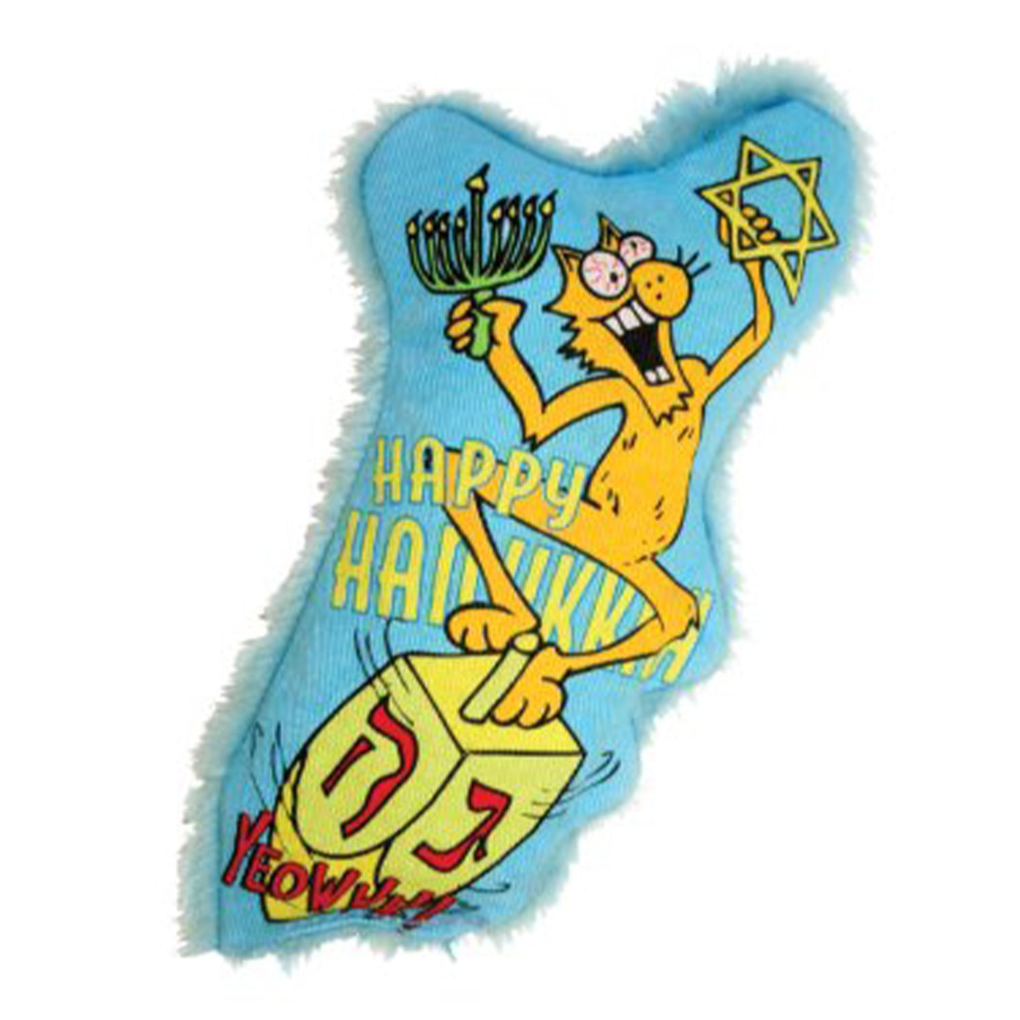 Yeowww Dreidel Krinkle Catnip Toy