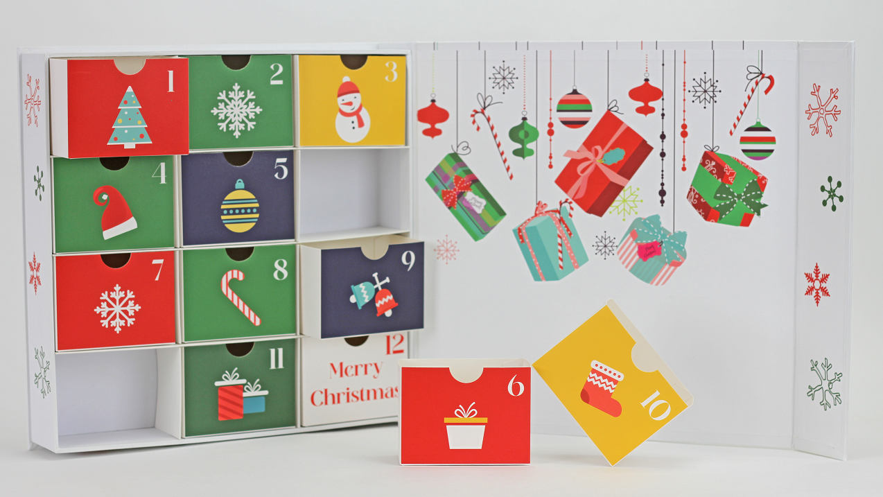 Midlee Reusable Advent Calendar - 12 Days of Christmas Gift