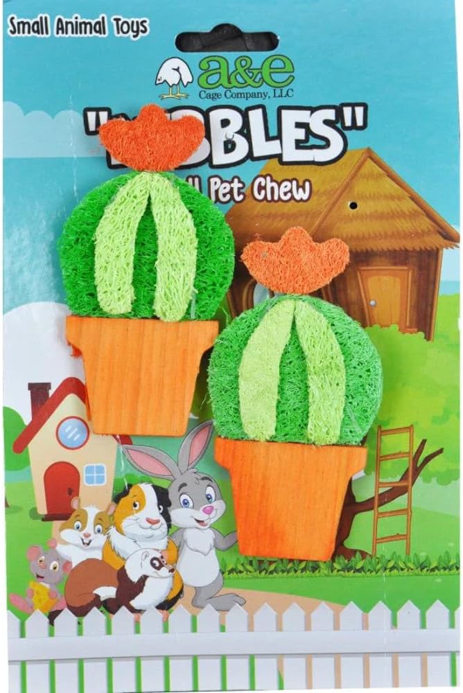 AE Cage Company Nibbles Fruit Bunch Loofah Chew Toy