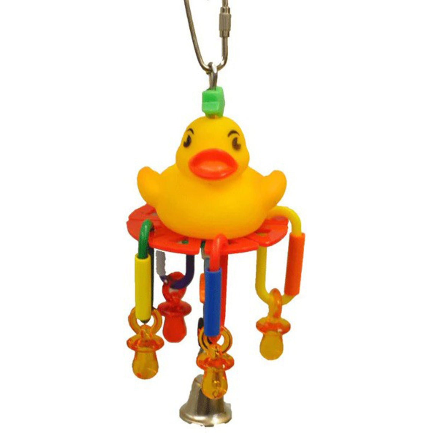 AE Cage Company Happy Beaks Lucky Rubber Ducky Bird toy