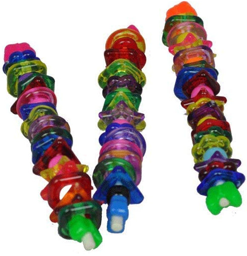 AE Cage Company Happy Beaks Acrylic Things and Lolly Pop Foot Toy - 3 count