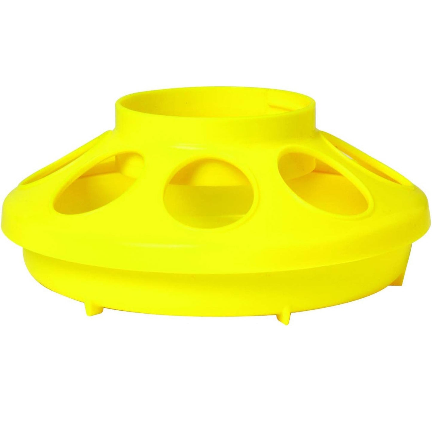Little Giant Plastic Poultry Feeder Base for 1 Quart Container- Yellow