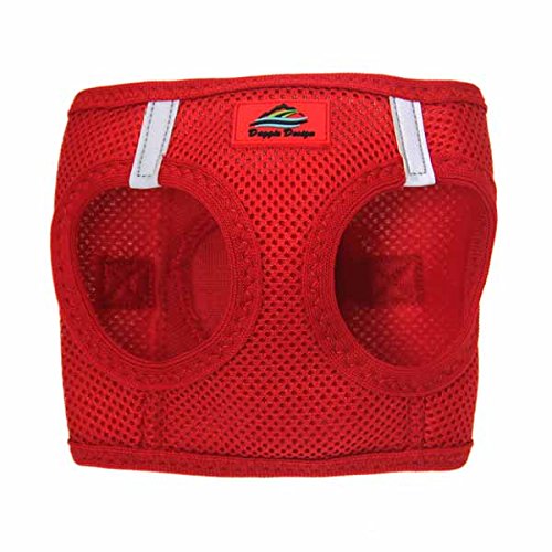 American River Choke Free Reflective Dog Harness, Red, Medium