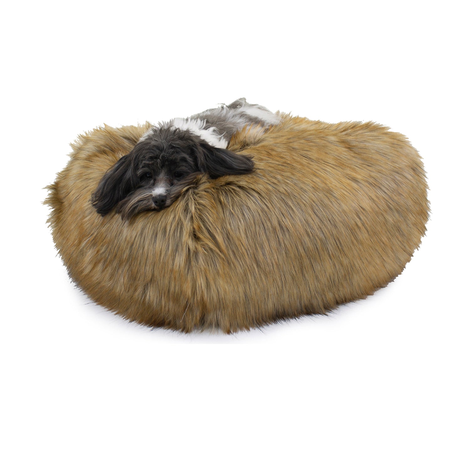 Carolina Pet Company Ombre Faux Fur Puff Ball Dog Bed - 26"