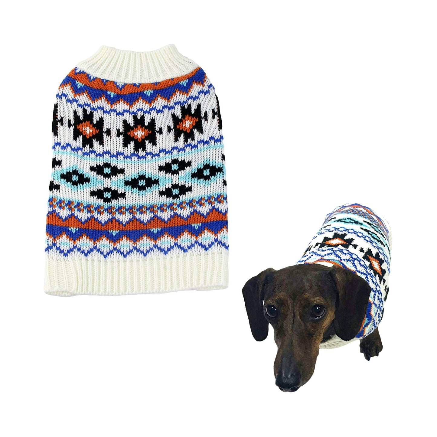 Midlee Aztec Dog Sweater
