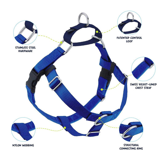 Freedom No-Pull Dog Harness Training Package, Small, Blue