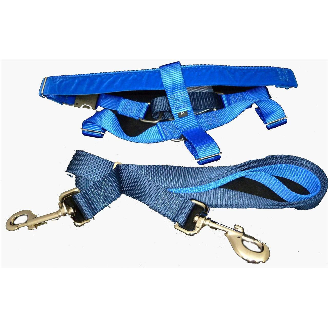Freedom No Pull Velvet Lined Dog Harness and Leash Training Package Royal Blue XL by 2 Hounds