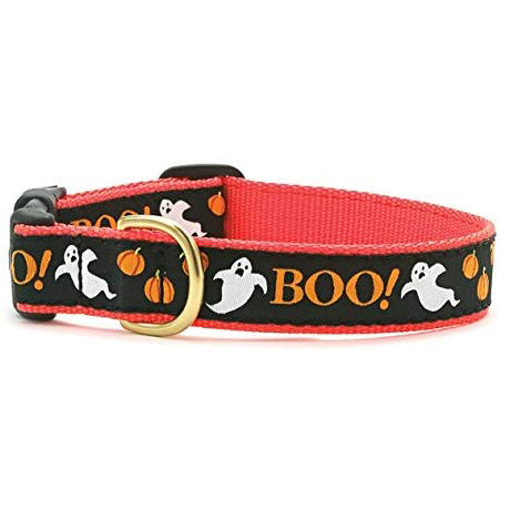 Up Country Boo Halloween Dog Collar (X-Large (18-24”) 1" wide)