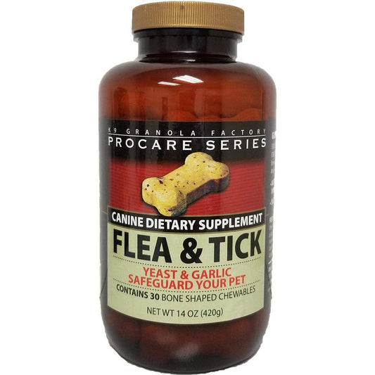 K9 Granola Factory 100% Organic Flea & Tick Chewables - The Natural Way to Safeguard Your Pet