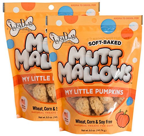 The Lazy Dog Cookie Co. Soft Baked Mutt Mallows, My Little Pumpkin - 2pk(5 oz)