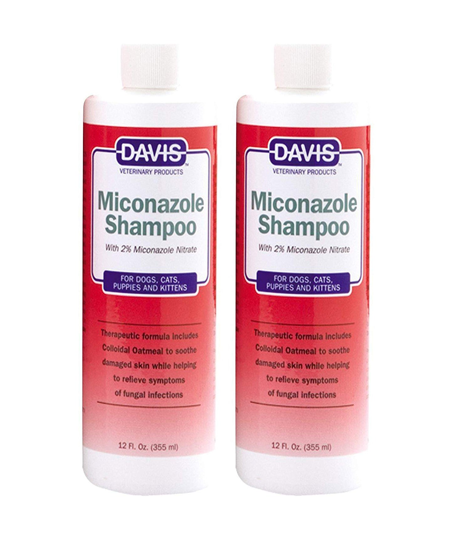 Davis Miconazole Pet Shampoo, 12-Ounce, 2 Pack