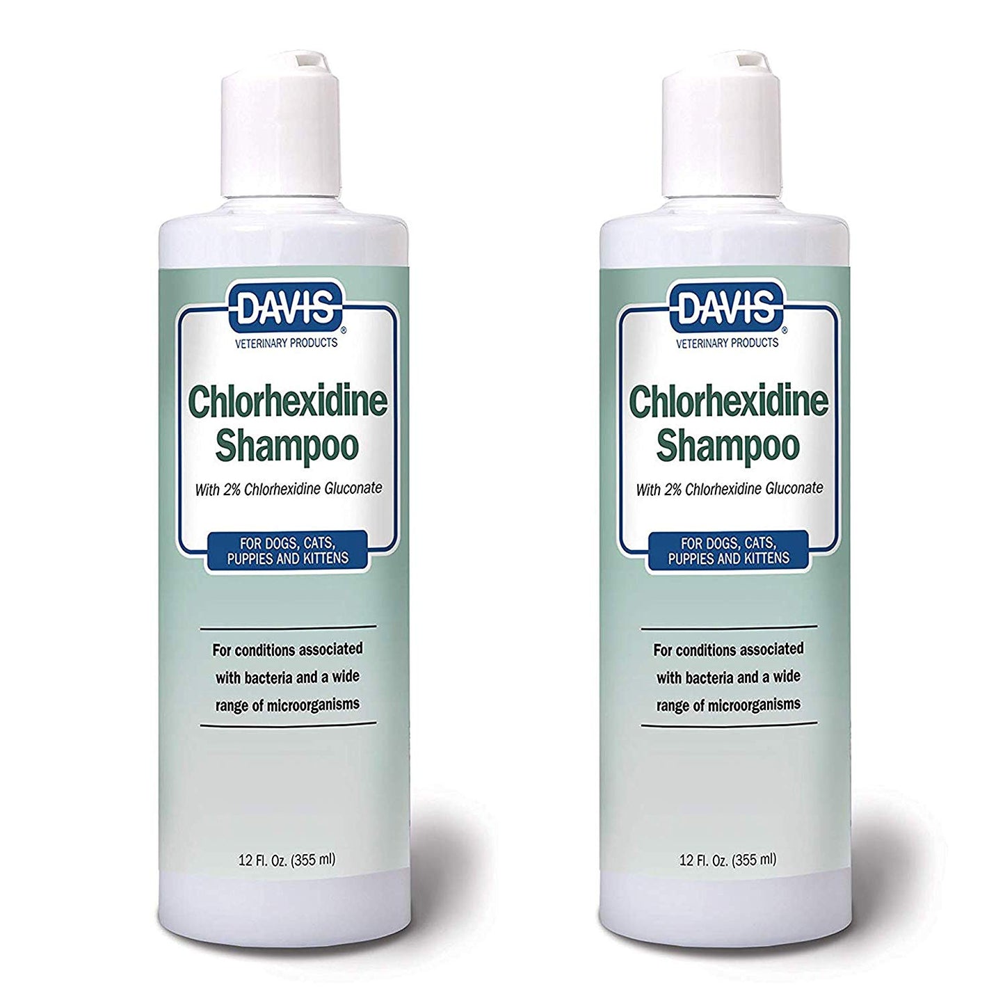 Davis Chlorhexidine Pet Shampoo, 12-Ounce (2 Pack)