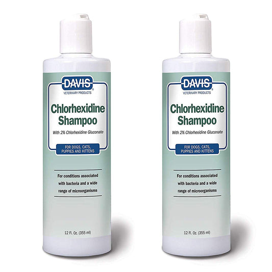 Davis Chlorhexidine Pet Shampoo, 12-Ounce (2 Pack)