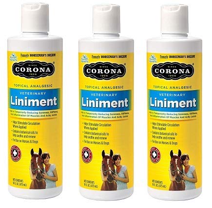 Manna Pro 1000193 62620 Corona Topical Analgesic Veterinary Liniment, 16 Ounces (Тhrее Расk)