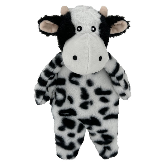 Petlou Floppy Cow Super Soft Animal Plush Dog Toys - 13"