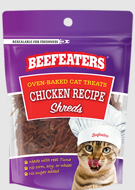 Beefeaters Oven Baked Chicken Fillet Shreds Cat Treats - 1.41 oz