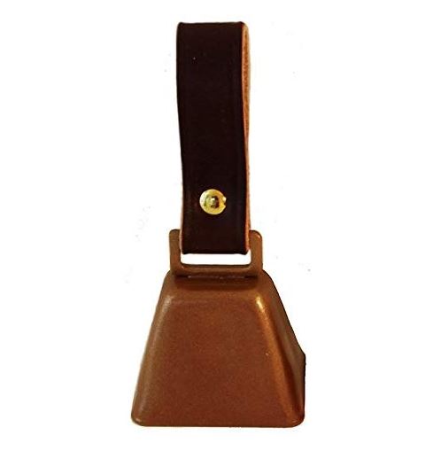 Auburn Leathercrafters COUNTRY COW BELL #3 LARGE W/STRAP