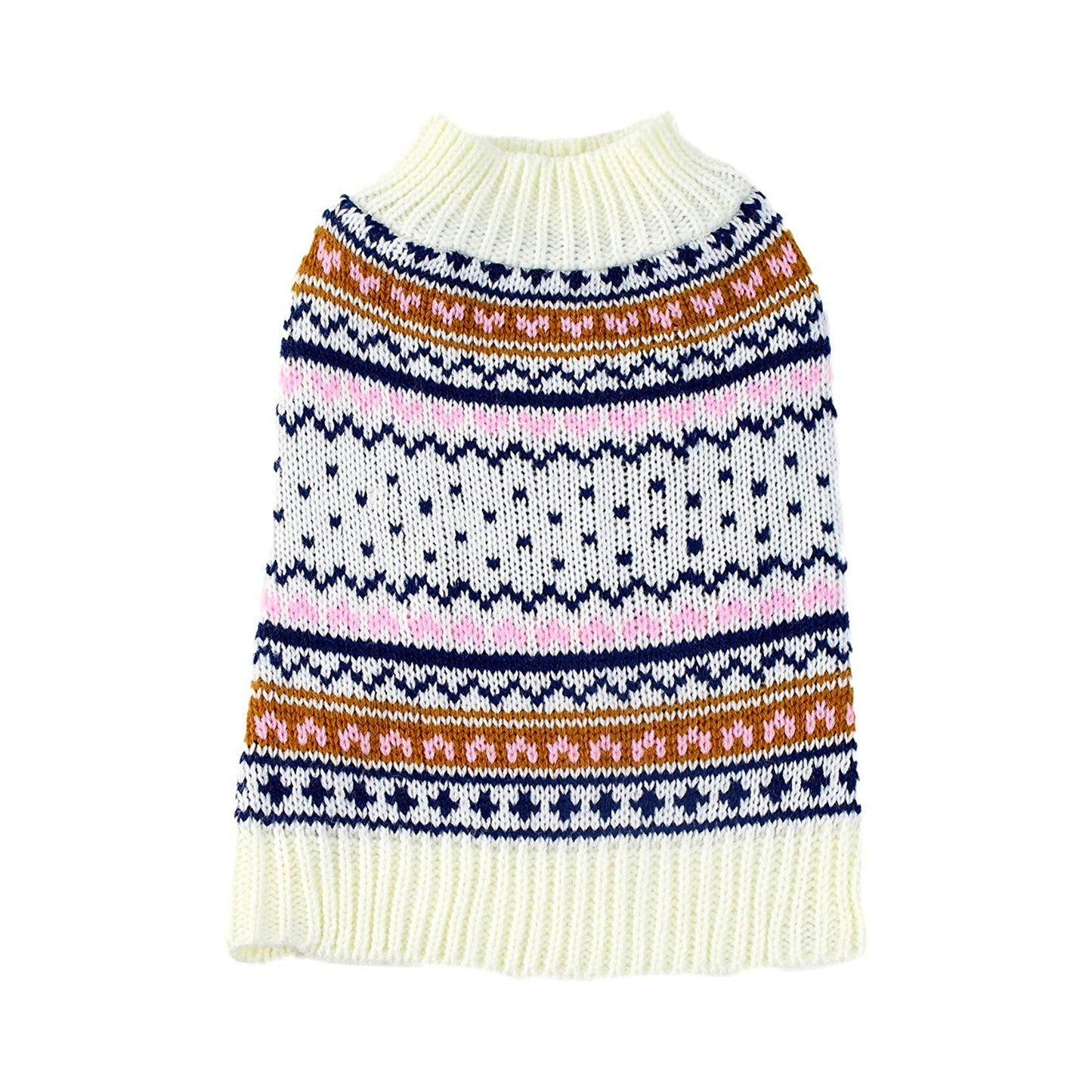 Midlee Berklee Fair Isle Dog Sweater