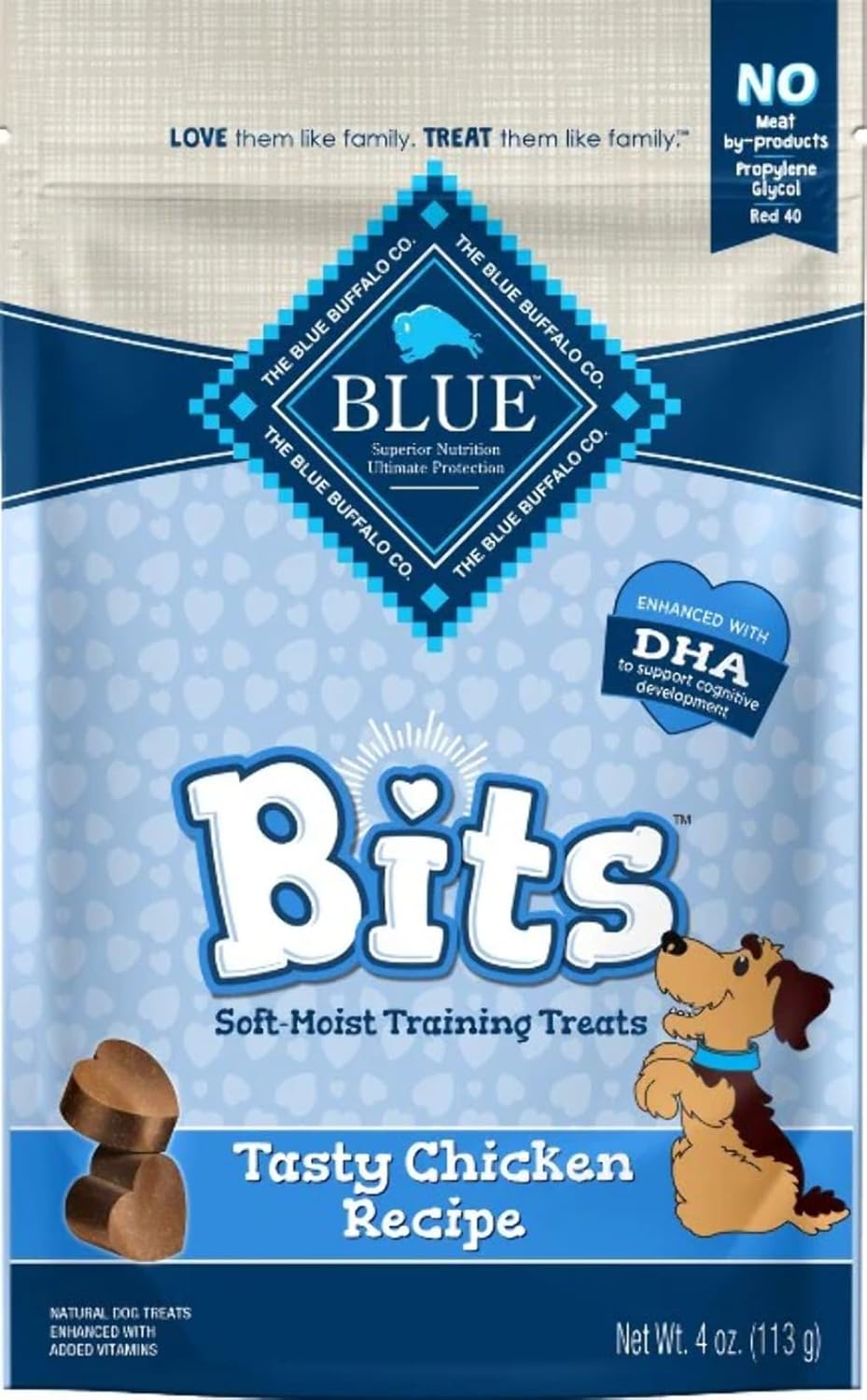 Blue Buffalo Blue Bits Soft-Moist Training Treats - Tasty Chicken Recipe (4 oz)