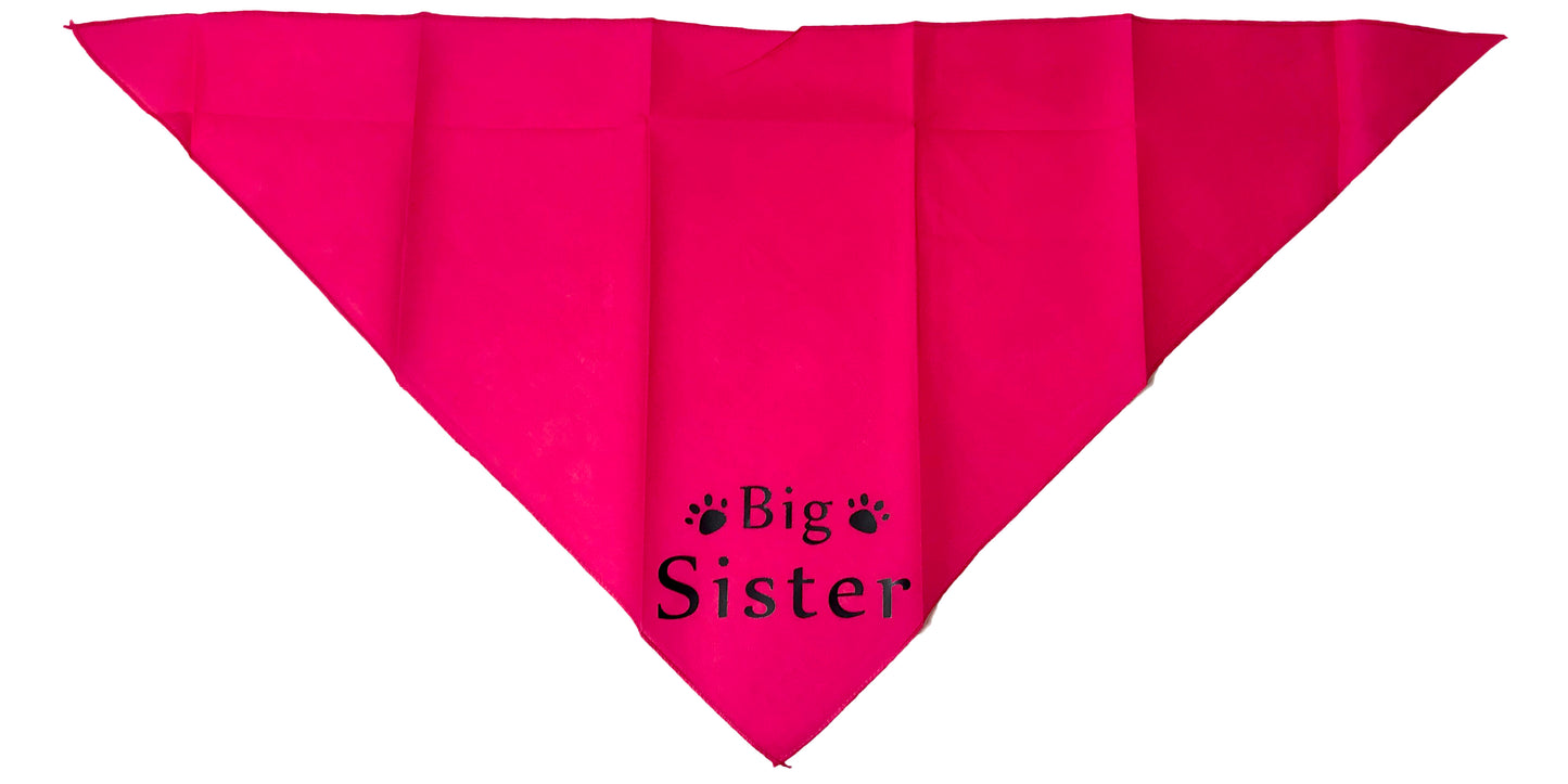 Midlee Big Sister Dog Bandana