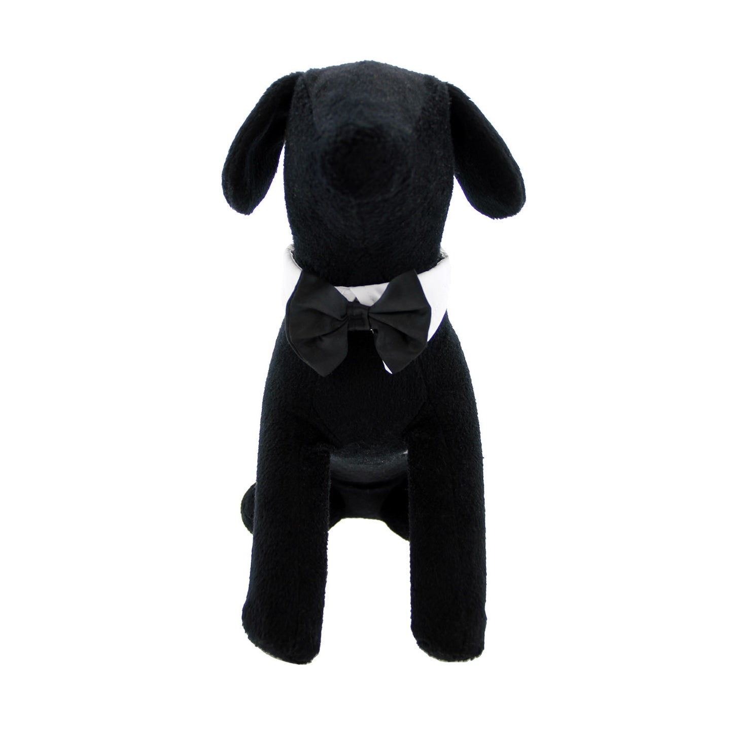 DOGGIE DESIGN Formal Black Dog Bow Tie (Large: Neck 16-19")