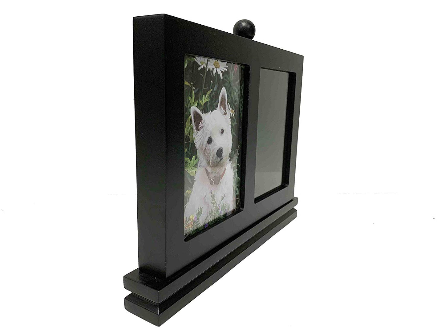 Midlee Memorial Frame with Paw Print Kit, Black Stand
