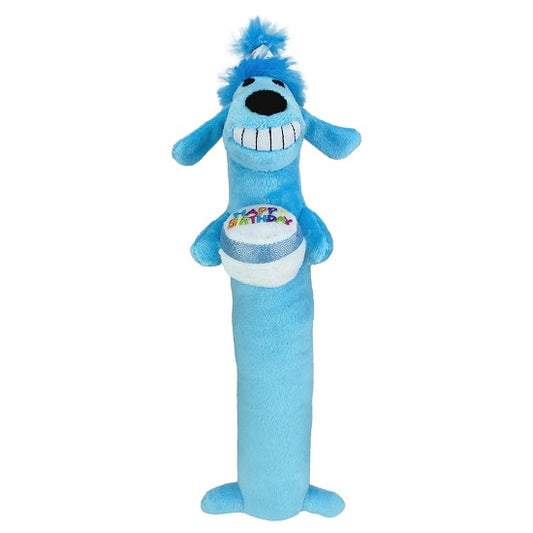 Multipet Birthday Loofa Dog Toy Medium - 12'(Blue)